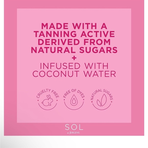 SOL by Jergens NEW Sunless Tanning Water Mousse Color Medium Summer Tan ☀️ - Picture 4 of 4